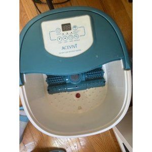Foot Spa Bath Massager with Heat, Foot Bath with Automatic Massage Roller